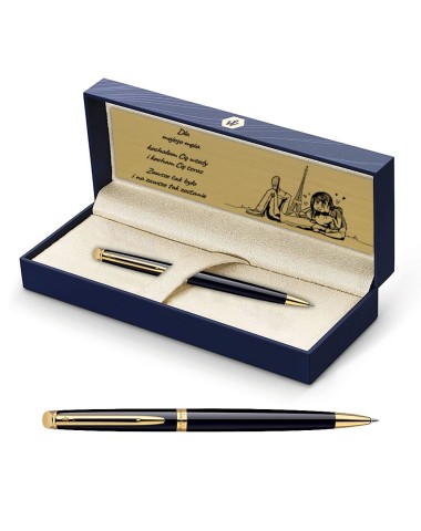Długopis Waterman Hemisphere czarny GT w Pudełku z Grawerem [S0920670/9]