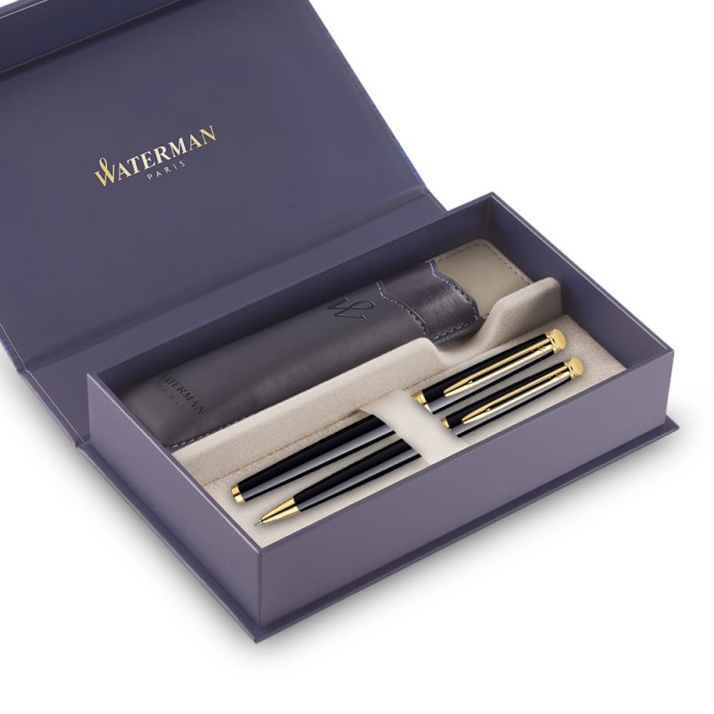Długopis i Pióro Waterman Hemisphere czarny GT w Pudełku z Etui [S0920670/12]