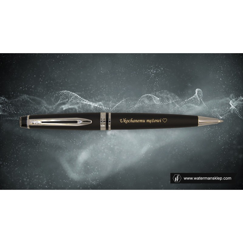 grawer_slider/ Długopis Waterman Expert czarny matowy CT [S0951900] z grawerem