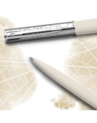 Długopis i Pióro Waterman Allure Deluxe Biały CT w Pudełku z Grawerem [2174517/2]