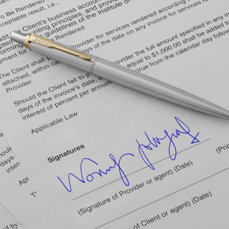 Długopis Parker Jotter Stalowy Matowy GT [1953182]