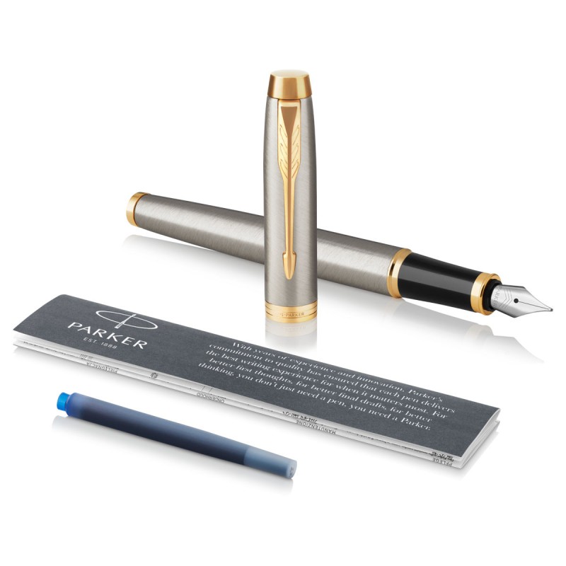 Pióro wieczne Parker IM Brushed Metal GT [1931649]