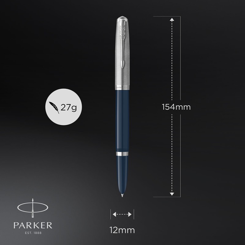 Pióro wieczne Parker 51 midnight blue CT [2123501]