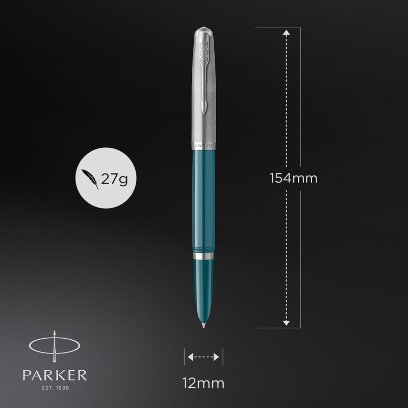 Pióro wieczne Parker 51 teal CT [2123506]