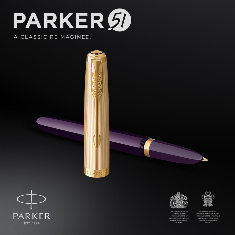 Pióro wieczne Parker 51 Deluxe Plum GT [2123516]