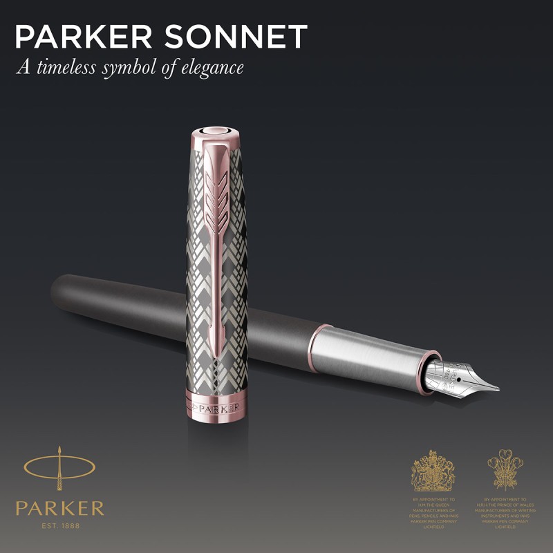 Pióro wieczne Parker Sonnet Metal & Grey PGT 18k. [2119788]