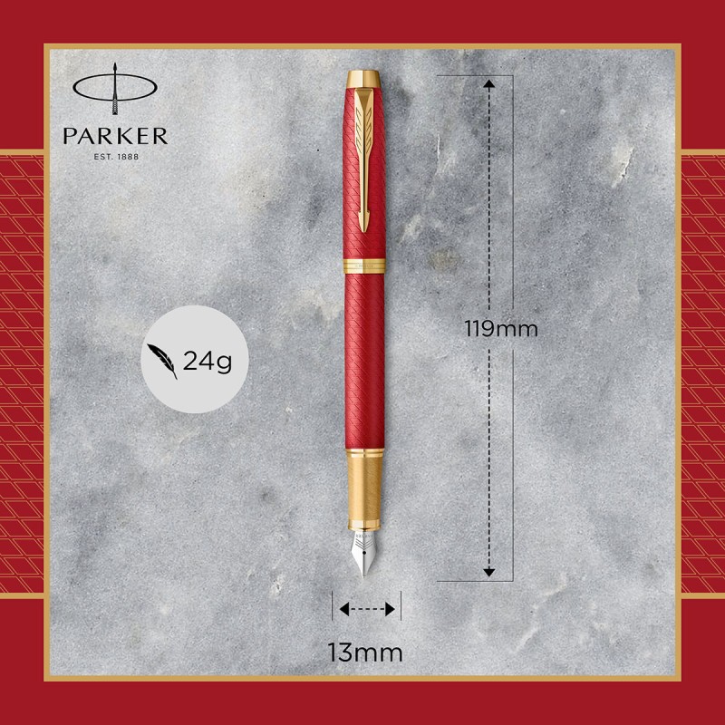 Czerwone pióro Parker - Pióro wieczne Parker IM Premium Czerwone GT [2143650] | Parkersklep.com