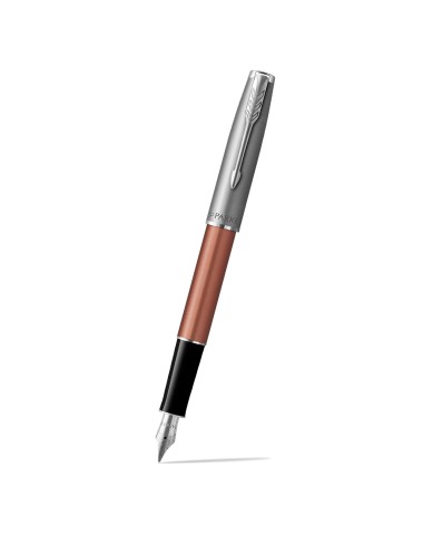 Pióro wieczne Parker Sonnet Sand Blasted Metal Pomarańczowe [2169228]