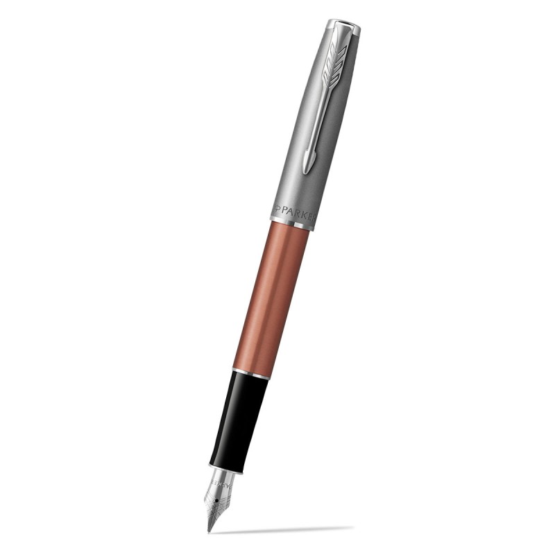 Pióro wieczne Parker Sonnet Sand Blasted Metal Pomarańczowe [2169228]