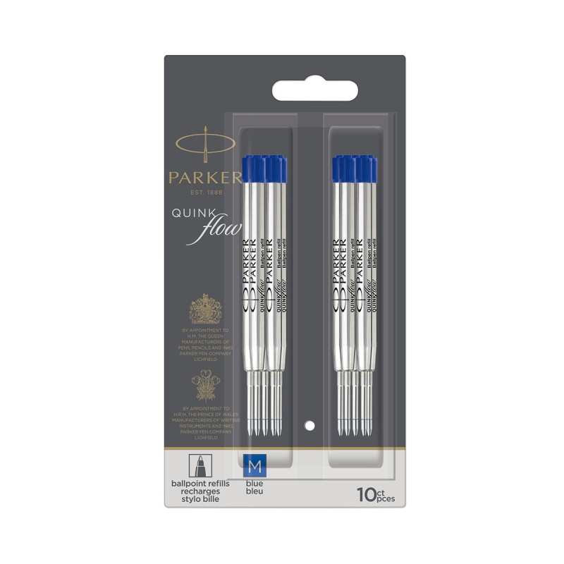 Wkład do długopisu Parker Niebieski "M" 10szt [2119154]