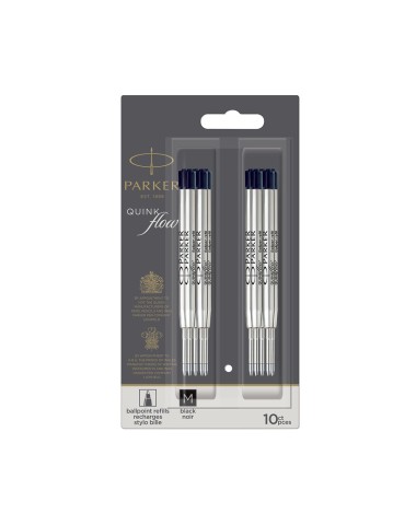 Wkład do długopisu Parker Czarny "M" 10szt [2119153]