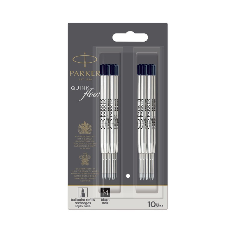 Wkład do długopisu Parker Czarny "M" 10szt [2119153]