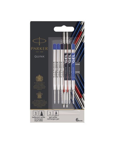 Komplet wkładów do długopisu Parker 6szt [2032738]