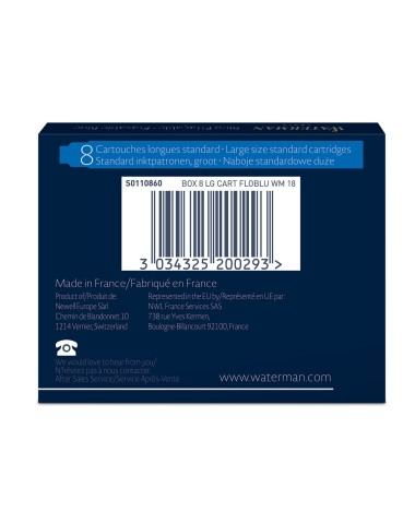 Naboje Do Pióra Wiecznego Waterman niebieskie [S0110860]