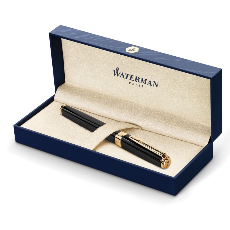 Pióro wieczne Waterman Exception Slim czarne GT [S0636930]