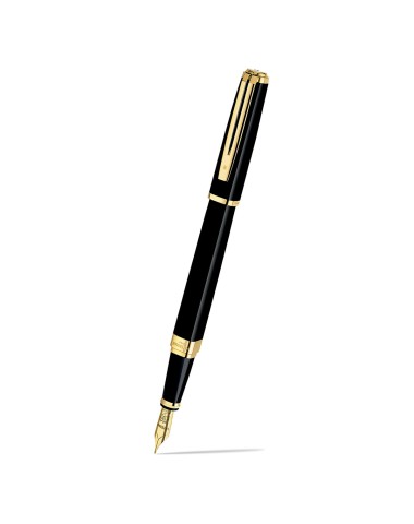 Pióro wieczne Waterman Exception Slim czarne GT [S0636930]