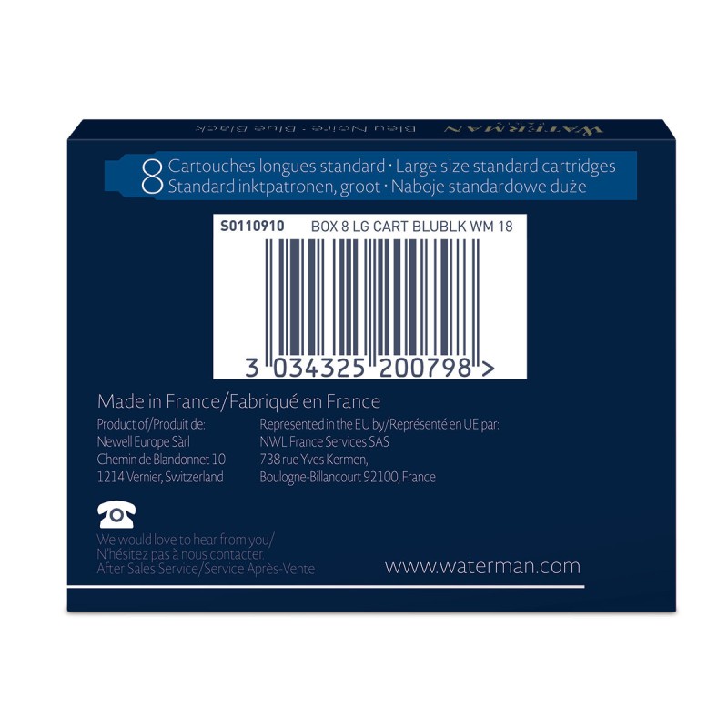 Naboje Do Pióra Wiecznego Waterman granatowe [S0110910]