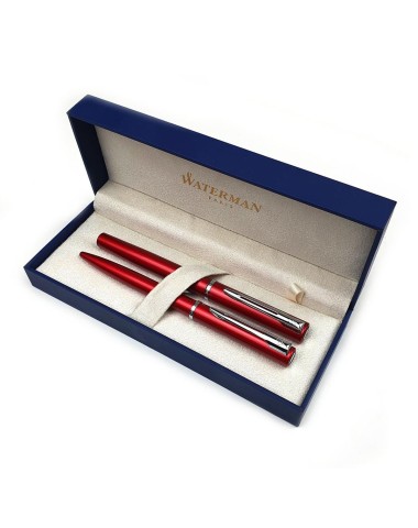 Zestaw Długopis + pióro Waterman Graduate czerwony CT [DUOALLURE3]