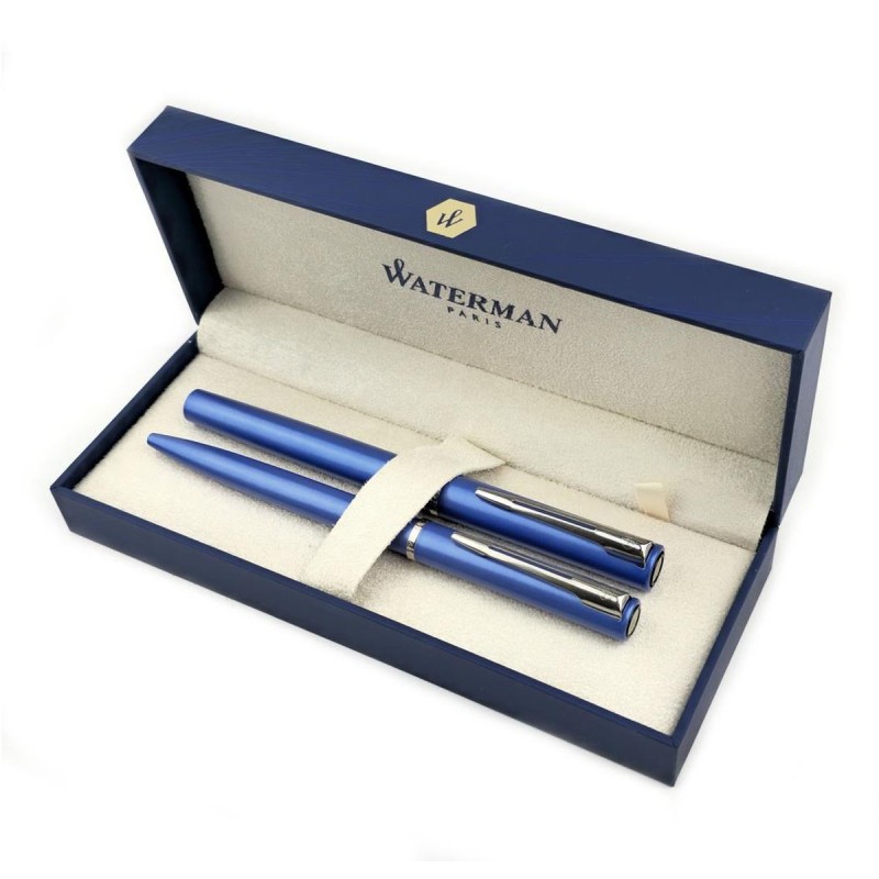 Zestaw Długopis + pióro Waterman Graduate niebieski CT [DUOALLURE2]