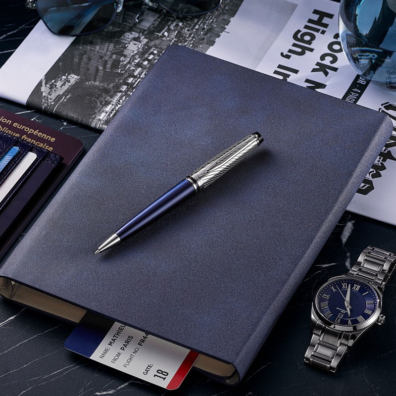 Długopis Waterman Expert Deluxe Metalic Niebieski [2187683]