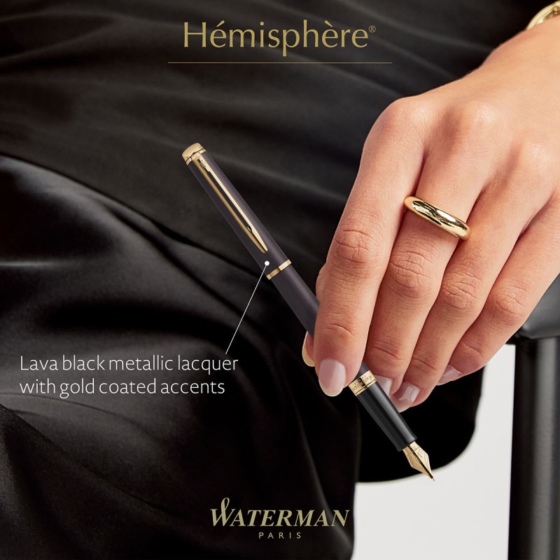Pióro wieczne Waterman Hemisphere Lava Black GT [2217939]