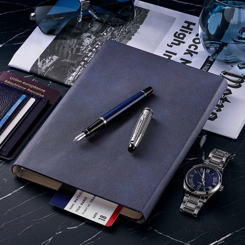 Pióro wieczne Waterman Expert Deluxe Metalic Niebieski [2187650]