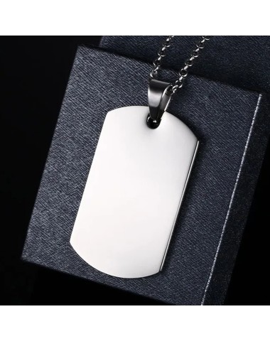 Naszyjnik stalowy - nieśmiertelnik [BM001]