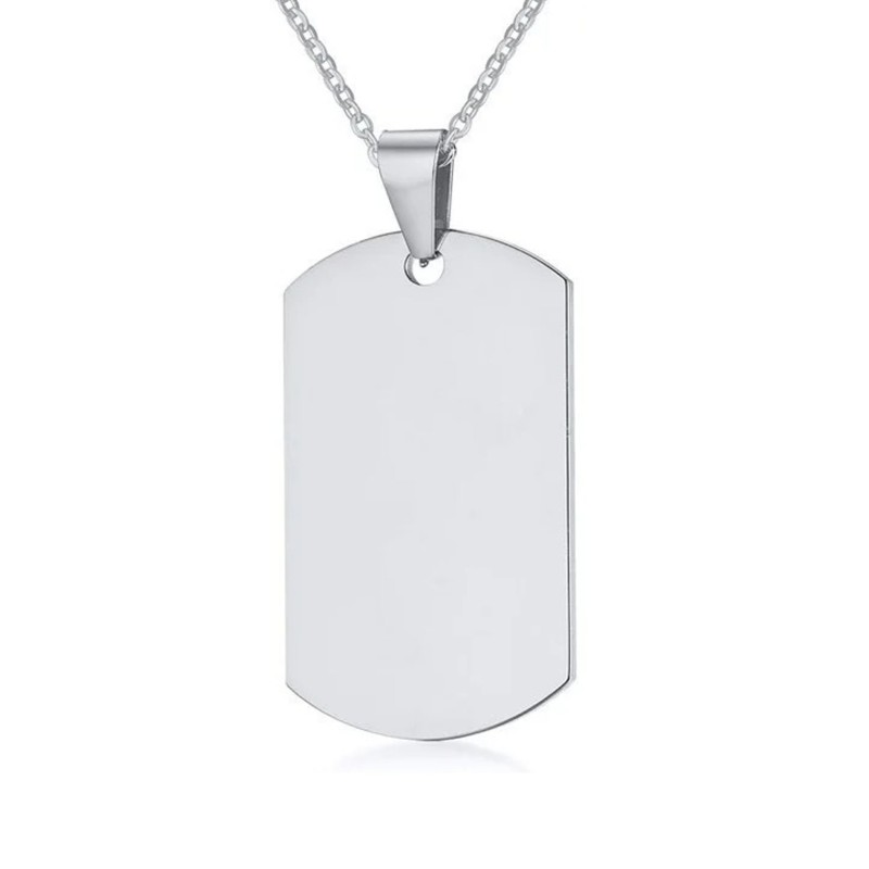 Naszyjnik stalowy - nieśmiertelnik [BM001]