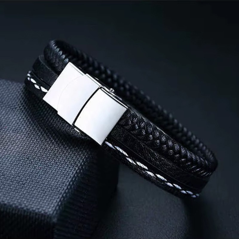 Bransoleta czarna, regulowana [BM004]