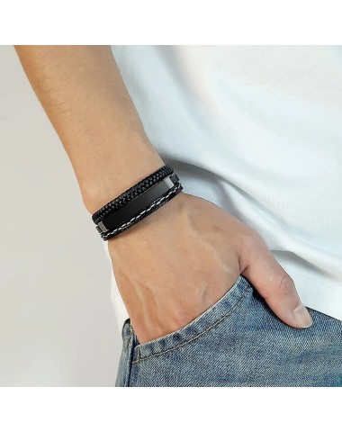 Bransoleta czarna, regulowana [BM004]