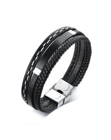 Bransoleta czarna, regulowana [BM004]