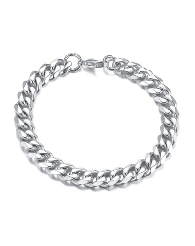 Bransoleta stalowa srebrna 10mm [BM005]