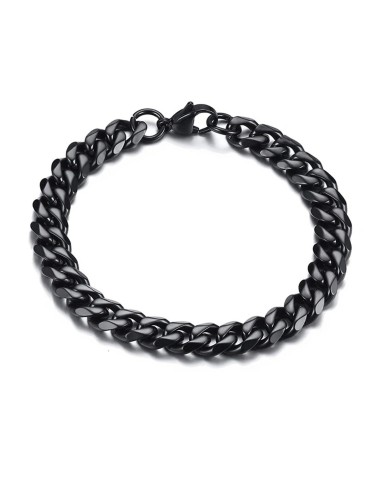 kopia Bransoleta stalowa czarna 10mm [BM006]