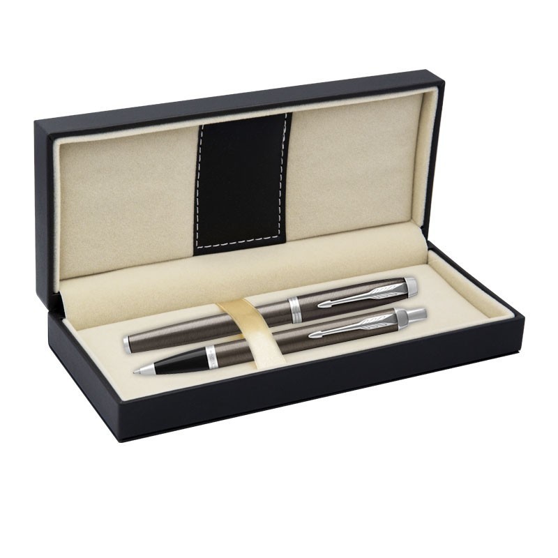 Długopis IM + Pióro Wieczne IM Parker Dark Espersso CT [DUOIM6]