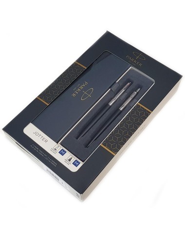 Zestaw upominkowy Pióro+Długopis Jotter Bond Street czarny CT [KPLJOTTER3]