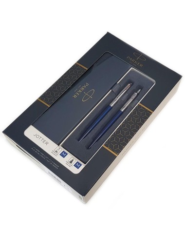 Zestaw upominkowy Pióro+Długopis Jotter Royal niebieski CT [KPLJOTTER1]