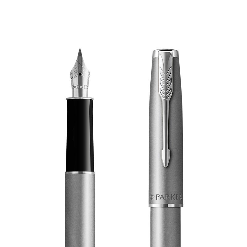 Pióro wieczne Parker Sonnet Sand Blasted Metal Stalowe [2146873]