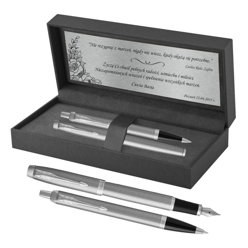 Zestaw Parker z grawerem IM CT [ZP0007]