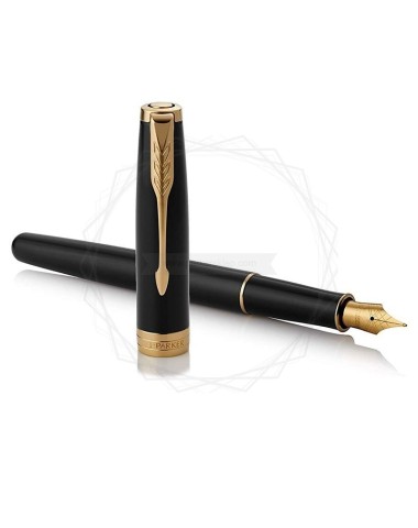 Zestaw Parker pióro i długopis Sonnet czarne GT [ZS001]