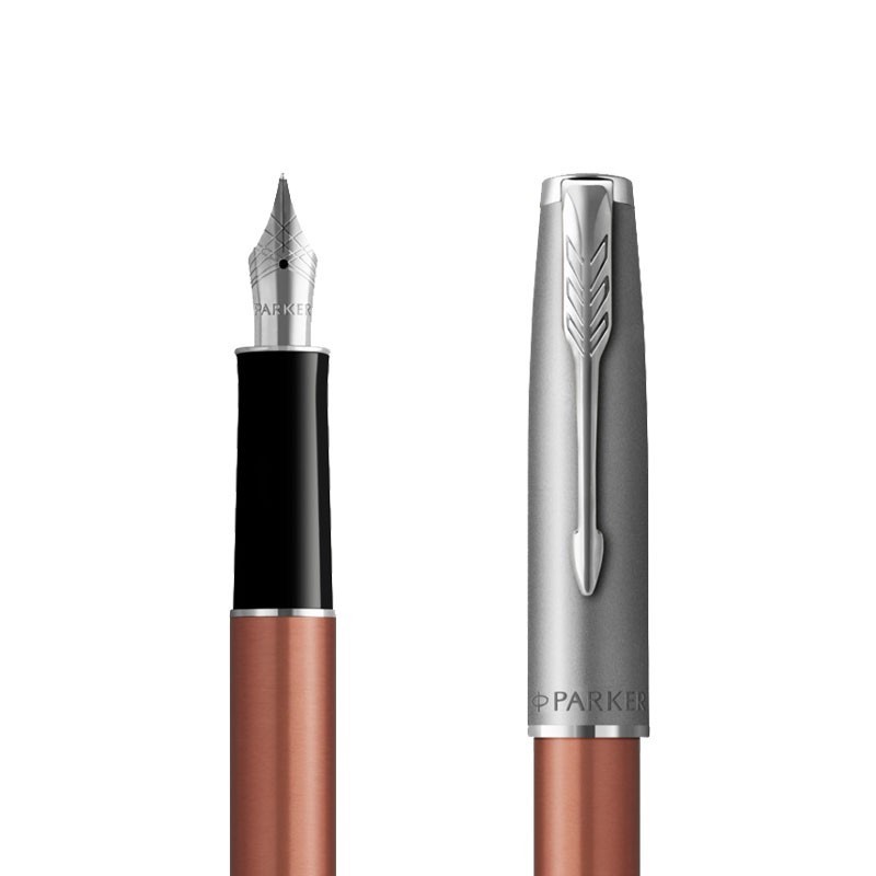 Pióro wieczne Parker Sonnet Sand Blasted Metal Pomarańczowe [2169228]