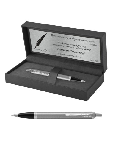 Długopis Parker IM Stainless Steel CT w Pudełku z Grawerem [2143631/1]