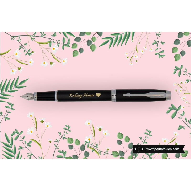 Pióro wieczne Parker IM Czarne matowe CT w Pudełku z Grawerem [2143637/1]