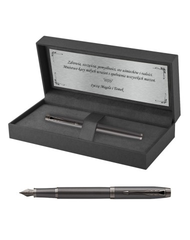 Pióro wieczne Parker IM Professionals Monochrome Bronze w Pudełku z Grawerem [2172958/1]