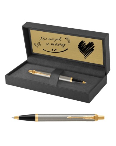 Długopis Parker IM Brushed Metal GT w Pudełku z Grawerem [1931670/2]