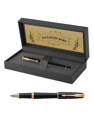 Pióro wieczne Parker Urban Muted Black GT w Pudełku z Grawerem [1931601/3]