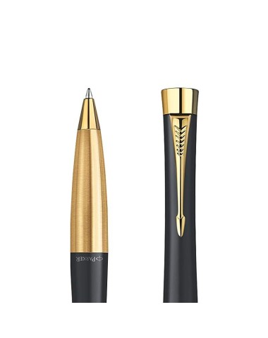 Długopis Parker Urban Czarny Matowy GT w Pudełku z Grawerem [2143640/4]