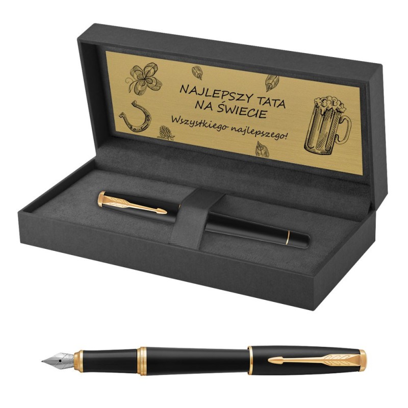 Pióro wieczne Parker Urban Muted Black GT w Pudełku z Grawerem [1931601/4]