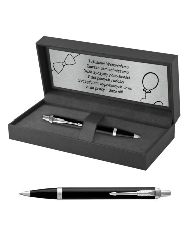 Długopis Parker IM Czarny Matowy CT w Pudełku z Grawerem [2143632/8]