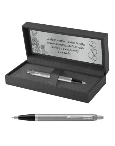Długopis Parker IM Stainless Steel CT w Pudełku z Grawerem [2143631/4]