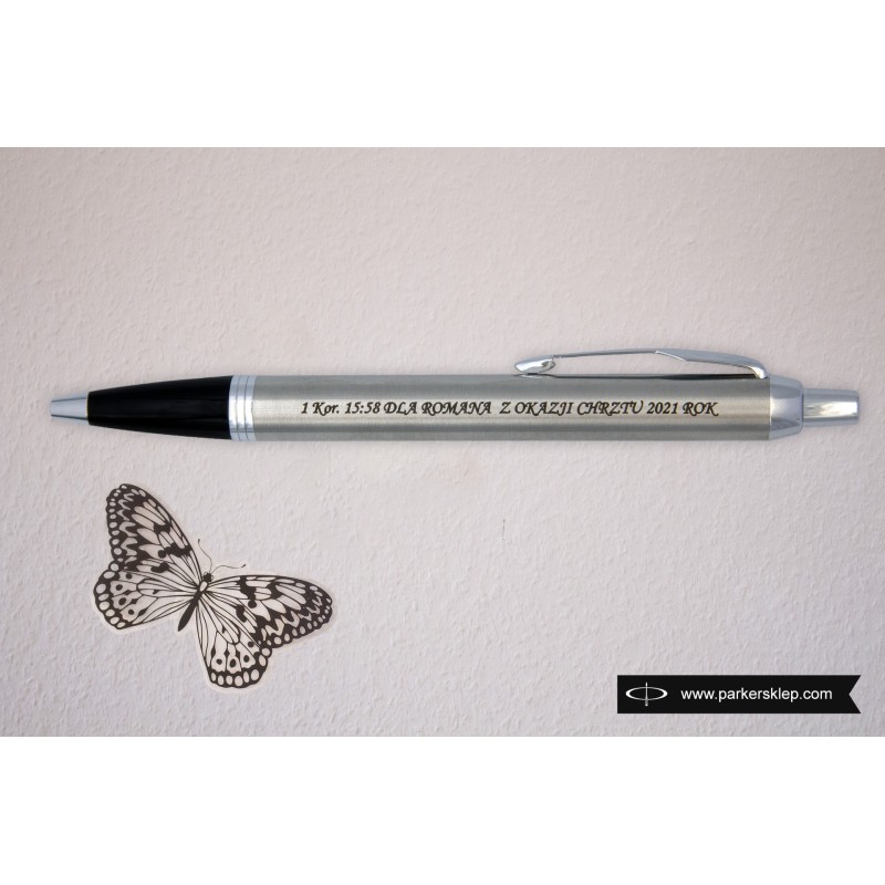 Długopis Parker IM Stainless Steel CT w Pudełku z Grawerem [2143631/4]